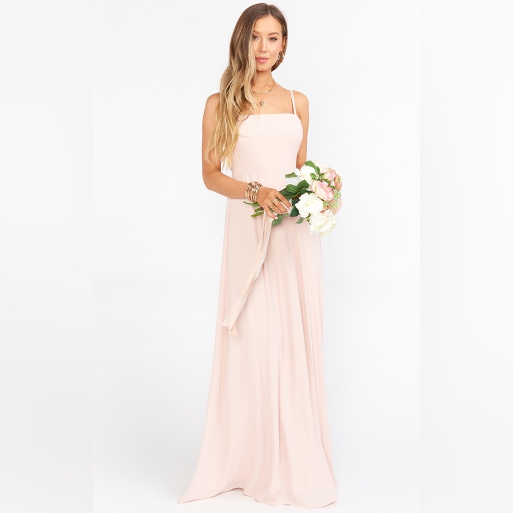 Show Me Your Mumu Lauren Tie Dusty Blush Crisp